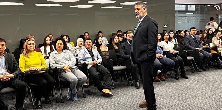 Karabük Üniversitesi (KBÜ) Rektörü Prof. Dr. Refik Polat ve beraberindeki heyet Kazakistan Üniversitelerine akademik iş birliği ziyaretlerinde bulundu.