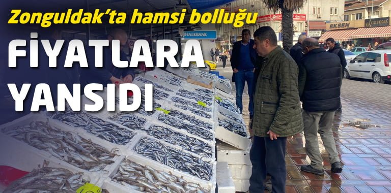 Kilosu 35 liradan satılan hamsi vatandaşlardan büyük ilgi görüyor