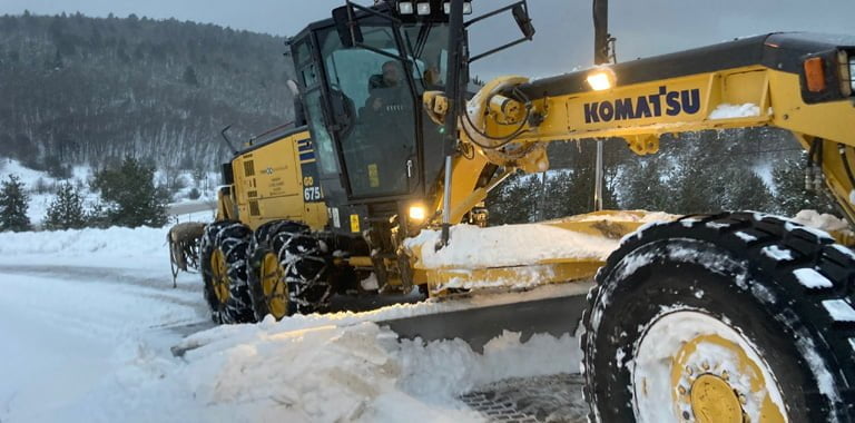 KARABÜK’TE 21 KÖY YOLU ULAŞIMA KAPALI