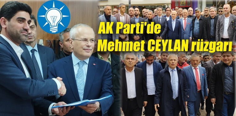 AK Parti Dış İlişkiler Başkan Yardımcısı Mehmet Ceylan, milletvekili aday adaylığı başvurusunda bulundu.