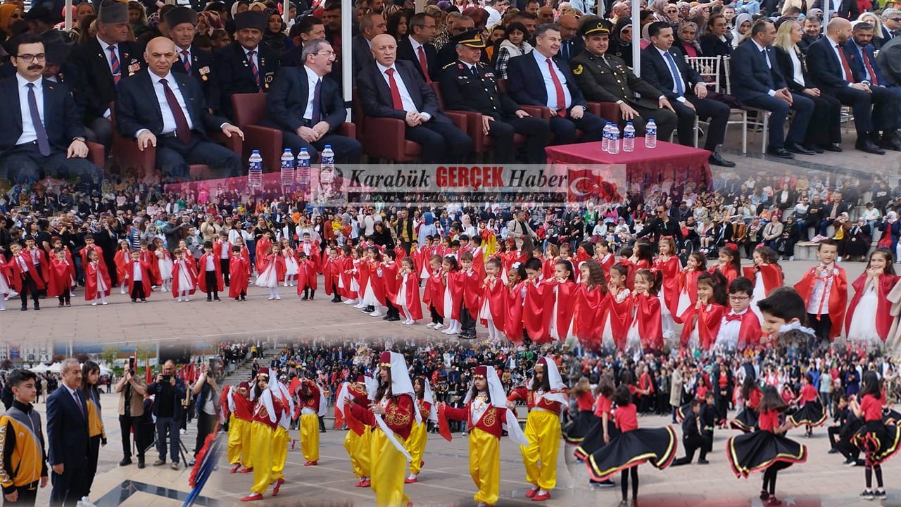 23 Nisan Ulusal Egemenlik ve Çocuk Bayramı, Karabük’te coşkuyla kutlandı.