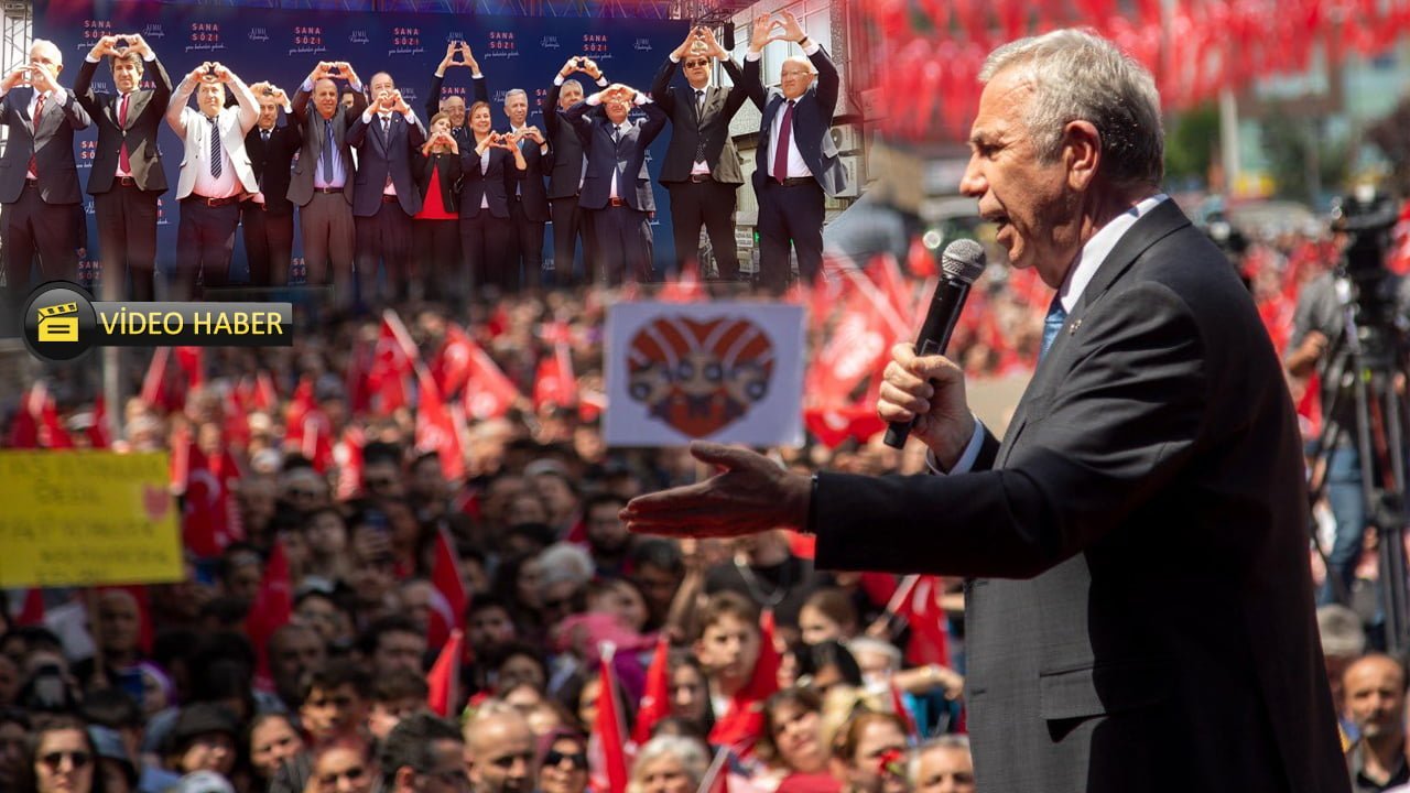 Ankara Büyükşehir Belediye Başkanı ve Cumhurbaşkanı Yardımcısı adayı Mansur Yavaş, 14 Mayıs seçimleri öncesi partisinin Karabük'te düzenlediği mitingine katıldı.