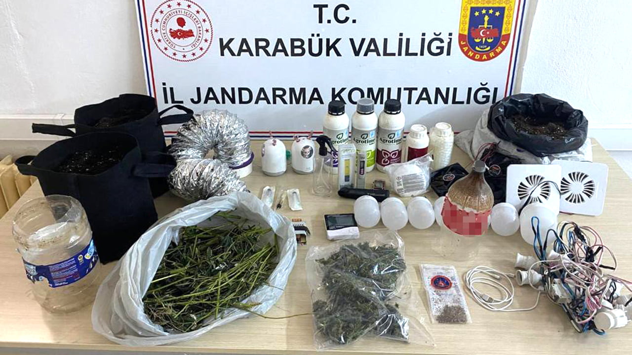 KARABÜK’TE JANDARMADAN UYUŞTURUCU OPERASYONU
