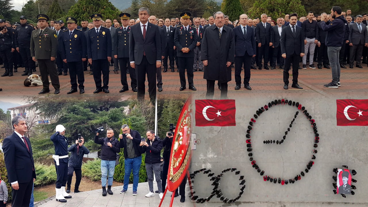 Türkiye Cumhuriyetinin kurucusu Gazi Mustafa Kemal Atatürk’ün ebediyete intikal edişinin 85. yılı anma programları Karabük’te çelenk sunumuyla başladı.