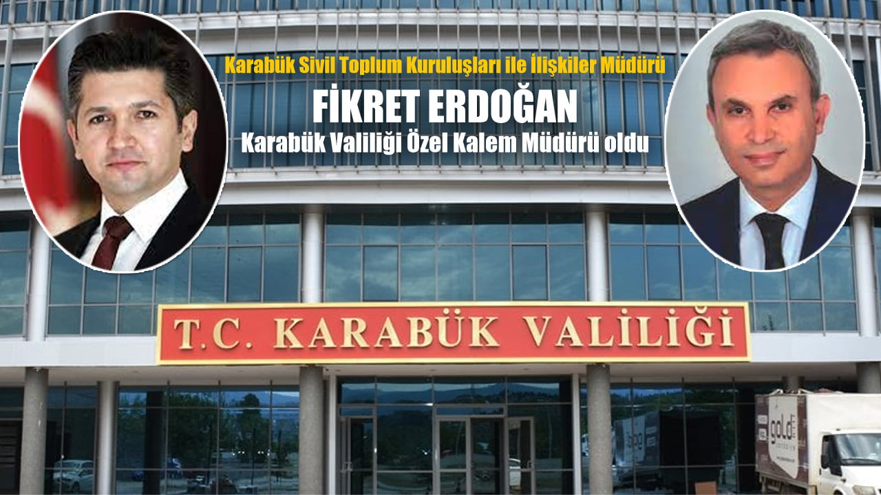 Karabük Valiliği Özel Kalem Müdürü olarak görev yapan Mustafa Cücü, görevini Fikret Erdoğan devretti.