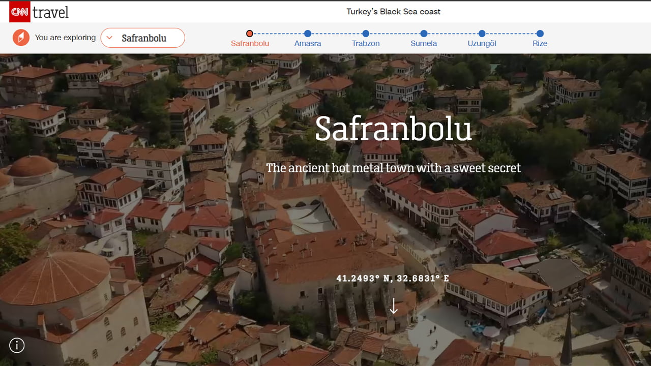 Seyahat eden dünya nüfusunun %51 inin tercihlerini yönlendiren dünya devi "CNN TRAVEL" kanalı tarafından 2024 yılında dünyada ziyaret edilmesi gereken destinasyonlar listesine Türkiye'den sadece Karadeniz Bölgesi girerken, bölge içinde de Safranbolu'ya geniş bir yer verildi.