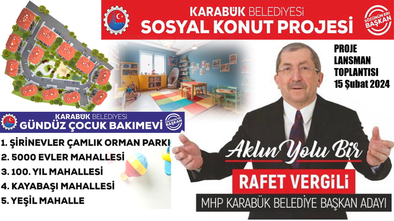 Karabük’te üç dönemdir Belediye Başkanlığı yapan Karabük Belediye Başkanı ve MHP Karabük Belediye Başkan Adayı Rafet Vergili, 31 Mart Yerel seçimleri öncesi dördüncü dönem projelerini açıklamaya başladı. ,