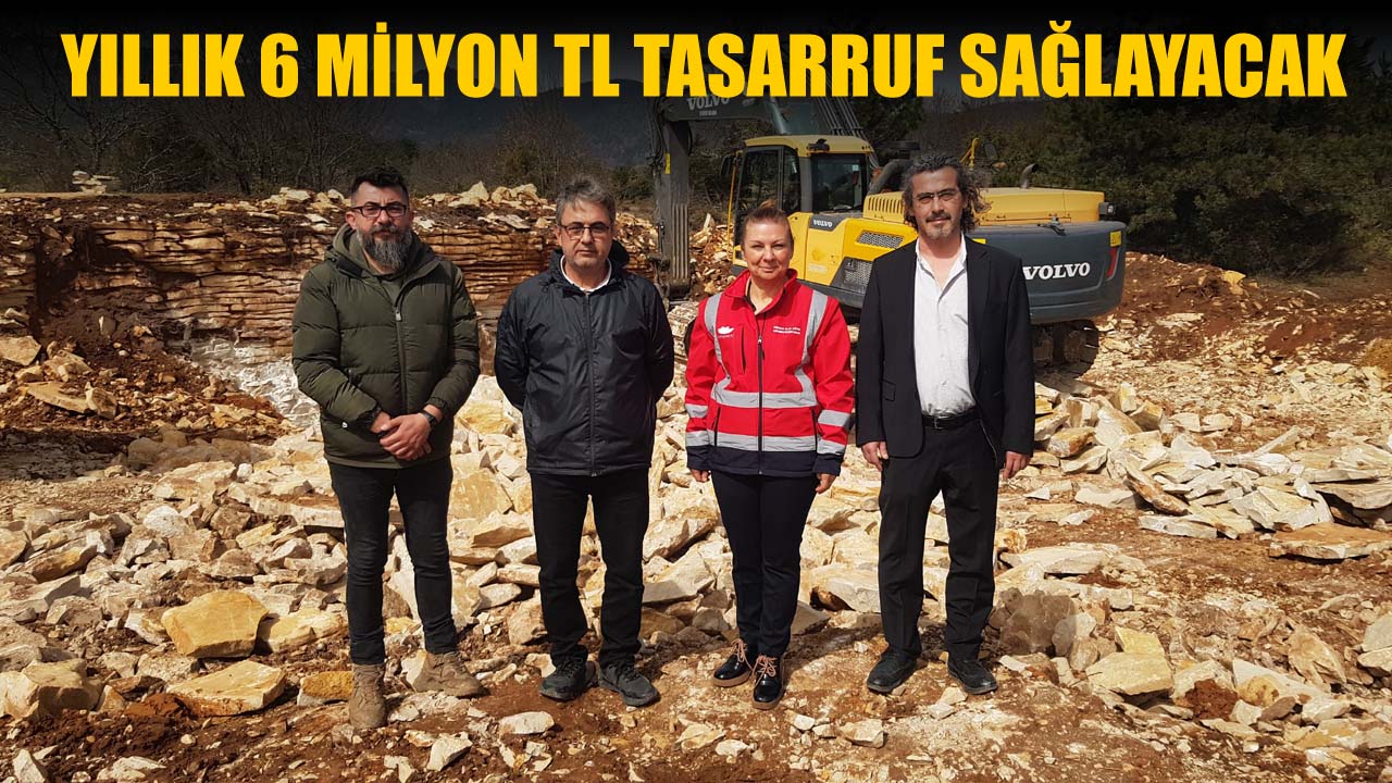 Safranbolu Belediyesi, agrega malzemesi üretmek için hizmete açtığı taş ocağı sayesinde yıllık 6 milyon TL tasarruf sağlayacak.