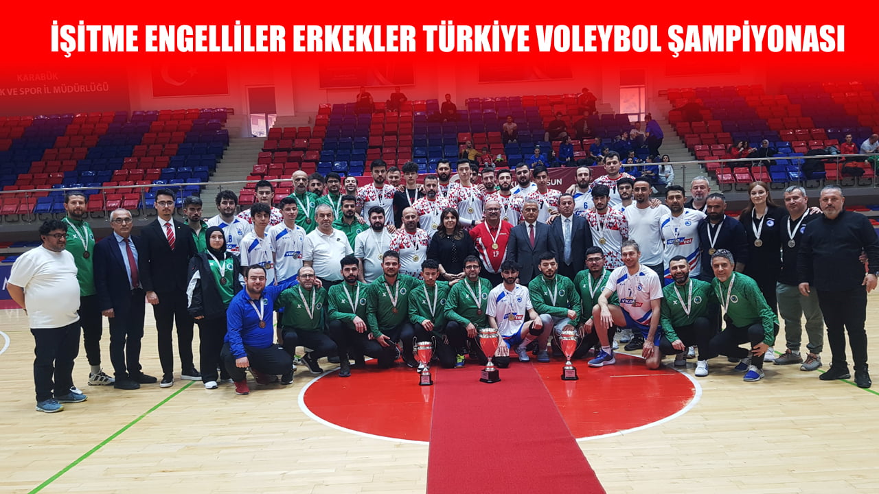 Türkiye Voleybol Federasyonu tarafından Karabük’te düzenlenen İşitme Engelliler Erkekler Türkiye Voleybol Şampiyonu, Van İESK odu.