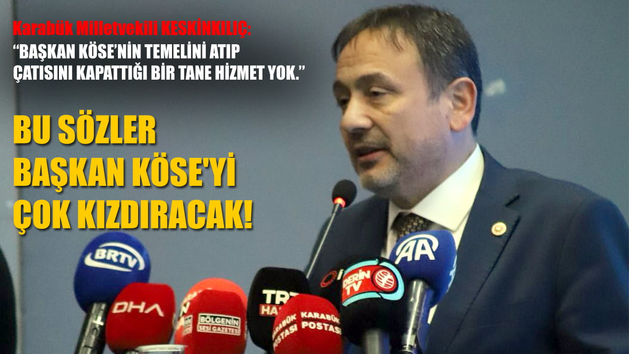 Ak Parti Karabük Milletvekili Ali Keskinkılıç, gündeme ilişkin açıklamalarda bulundu. Yerel seçim sürecini değerlendiren Milletvekili Keskinkılıç, diğer adayların söz verip yapmadıklarını birer birer sıraladı.