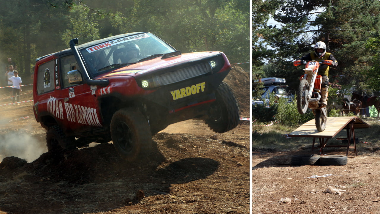 Karabük’ün Safranbolu ilçesinde düzenlenen 8. Müzekent Motosiklet Kulübü Doğa ve Motosiklet Festivali’nde yapılan motokros ve off-road yarışları nefes kesti.