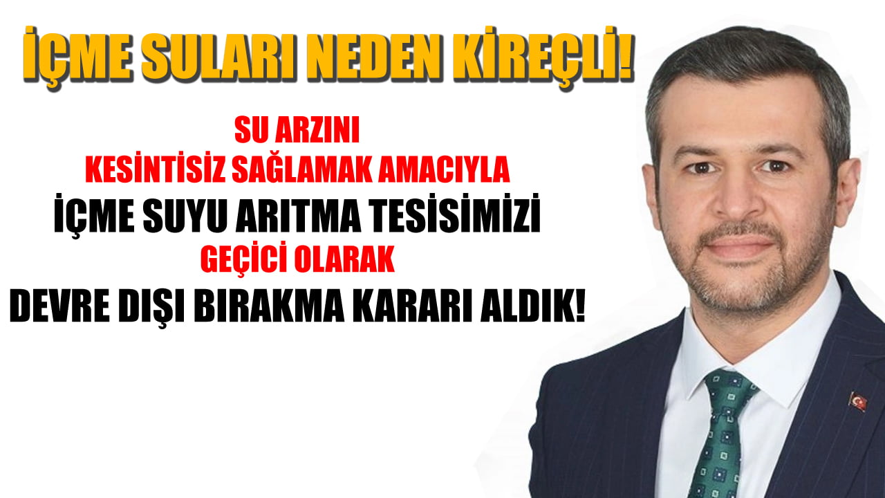 Karabük Belediye Başkanı Özkan Çetinkaya, içme suların neden kireçli olduğu ile ilgili basın açıklaması yayınladı.