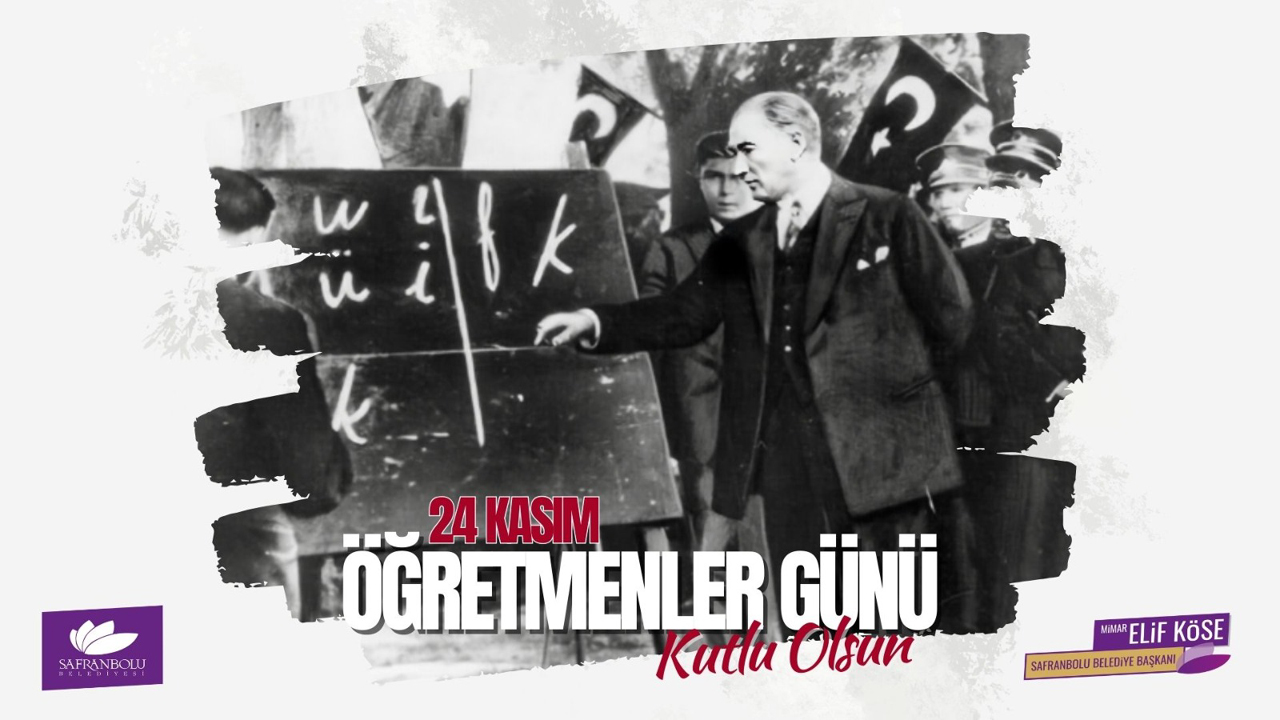 Safranbolu Belediye Başkanı Mimar Elif Köse, 24 Kasım Öğretmenler Günü dolayısıyla yayınladığı mesajda, öğretmenlerin toplumdaki rolüne ve geleceği şekillendiren kutsal görevlerine vurgu yaptı.