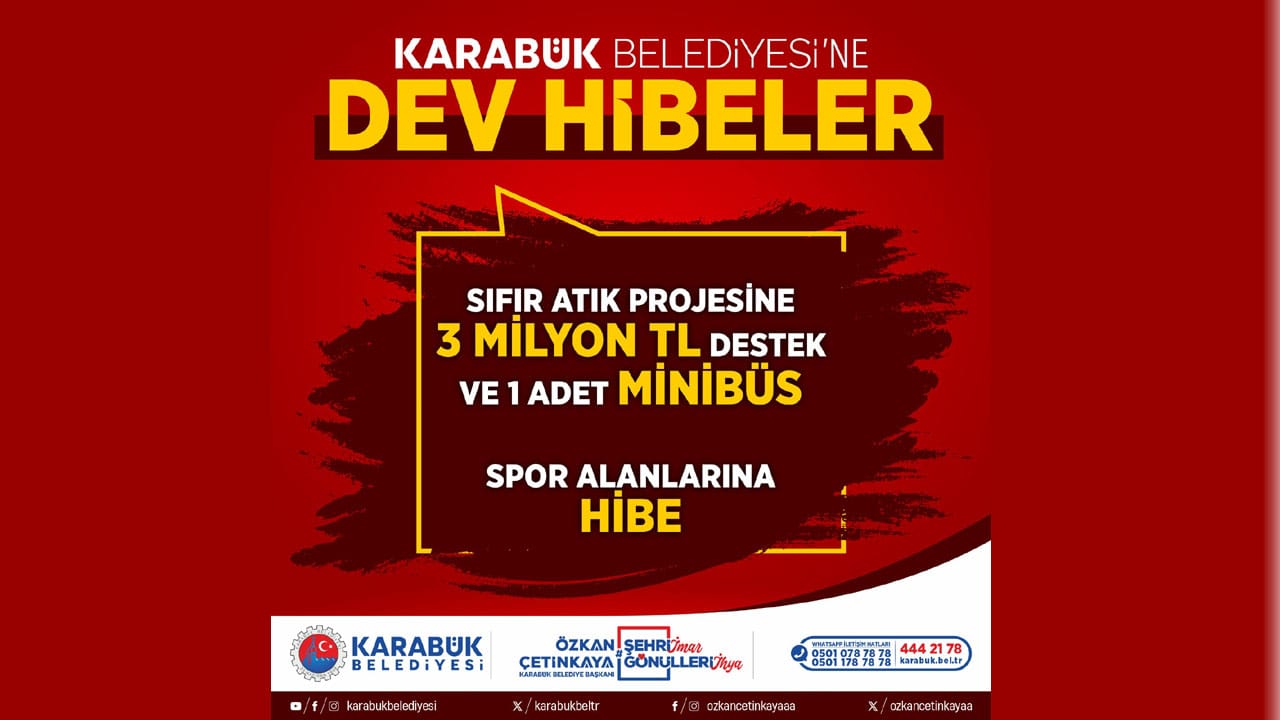 Karabük Belediyesi Kasım Ayı Meclis Toplantısı 1.birleşiminde, Karabük Belediye Başkanı Özkan Çetinkaya kente yapılacak dev hibe desteğini açıkladı.