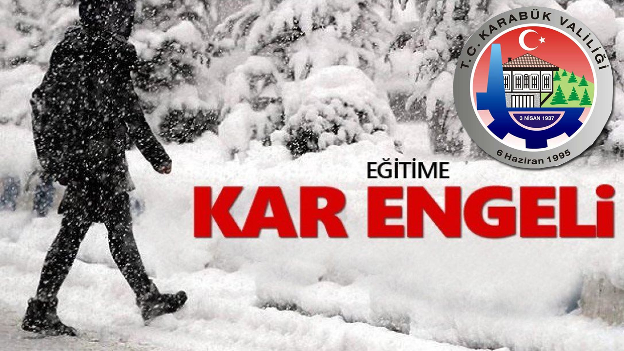 Karabük'ün Eflani ilçesinin tamamında, şehir merkezi ve diğer ilçelerde taşımalı eğitime 1 gün ara verildi.