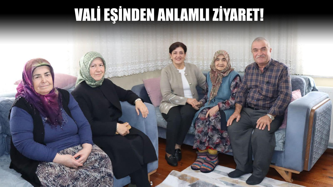 Karabük Valisi Mustafa Yavuz’un eşi Süreyya Yavuz, şehit Şaban Üke'nin ailesine misafir oldu.