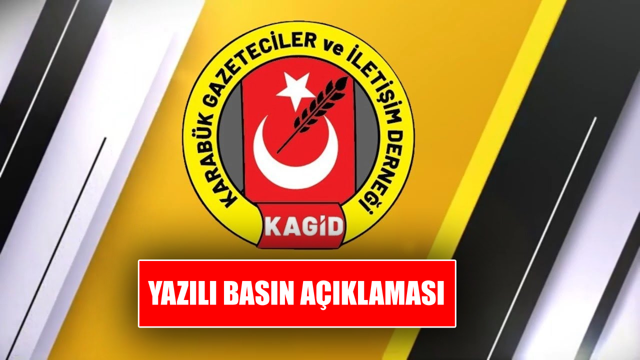 Kısa adı KAGİD olan Karabük Gazeteciler ve İletişim Derneği, yazılı basın açıklaması yaparak son günlerde sosyal medya platformları üzerinden gazetecilik kisvesi altında çeşitli kişi ve kurumlara yapılan saldırılarla ilgili görüşlerini kamuoyuyla paylaştı.