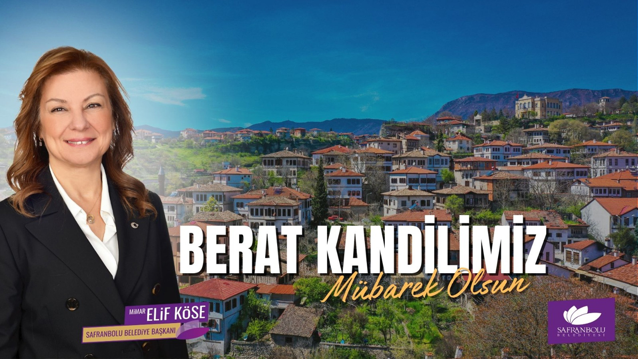 Safranbolu Belediye Başkanı Mimar Elif Köse, Berat Kandili dolayısıyla yayımladığı mesajında, bu mübarek gecenin affın, arınmanın ve huzurun sembolü olduğunu vurguladı. Köse, insanların manevi dünyalarını güçlendirmek için Berat Kandili’ni bir fırsat olarak görmeleri gerektiğini belirtti.