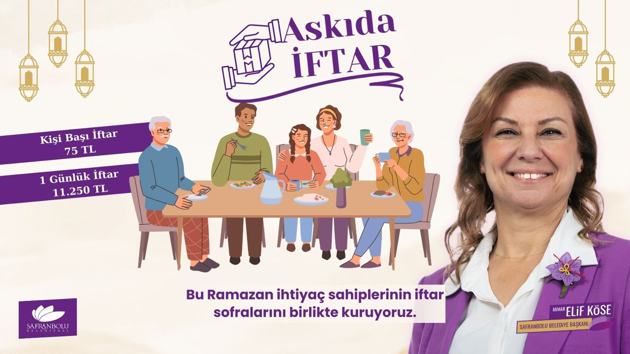 Safranbolu Belediyesi, Ramazan ayı boyunca ihtiyaç sahibi vatandaşlara yönelik anlamlı bir dayanışma hareketi başlattı. Belediye, her gün 150 kişiye ücretsiz iftar yemeği sunarak Ramazan ruhunu yaşatmayı amaçlıyor.