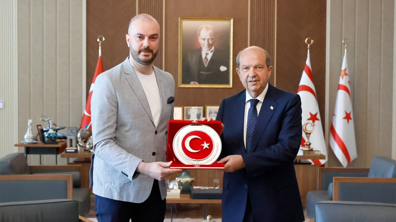 BAŞHEKİM ÇEBİ KKTC CUMHURBAŞKANI ERSİN TATAR’I ZİYARET ETTİ