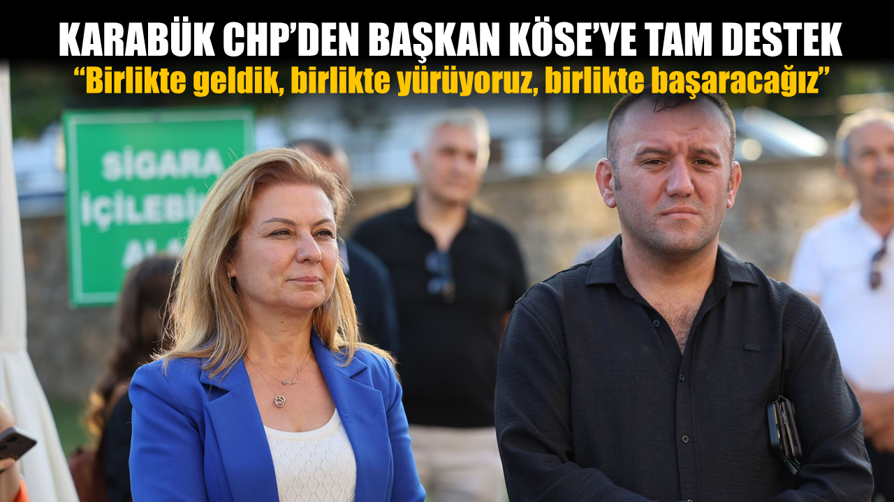 Cumhuriyet Halk Partisi (CHP) Karabük Merkez İlçe Başkanı Ali Yavuz, son günlerde CHP’li Safranbolu Belediye Başkanı Elif Köse’ye karşı yapılan eleştiriler karşısında bir açıklama yaptı. Başkan Köseye tam destek verdiklerini belirten Yavuz, “Birlikte geldik, birlikte yürüyoruz, birlikte başaracağız” ifadelerini kullandı.