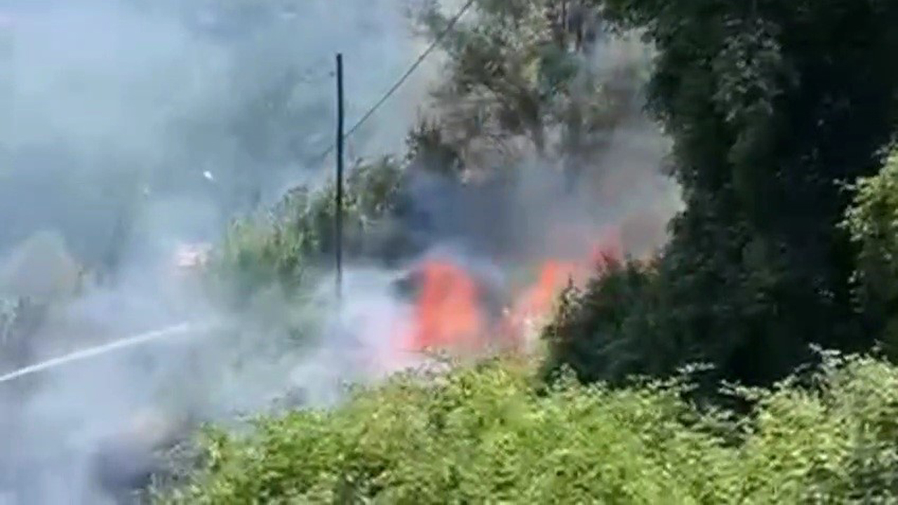 KARABÜK’TE ANIZ YANGINI BÜYÜMEDEN SÖNDÜRÜLDÜ