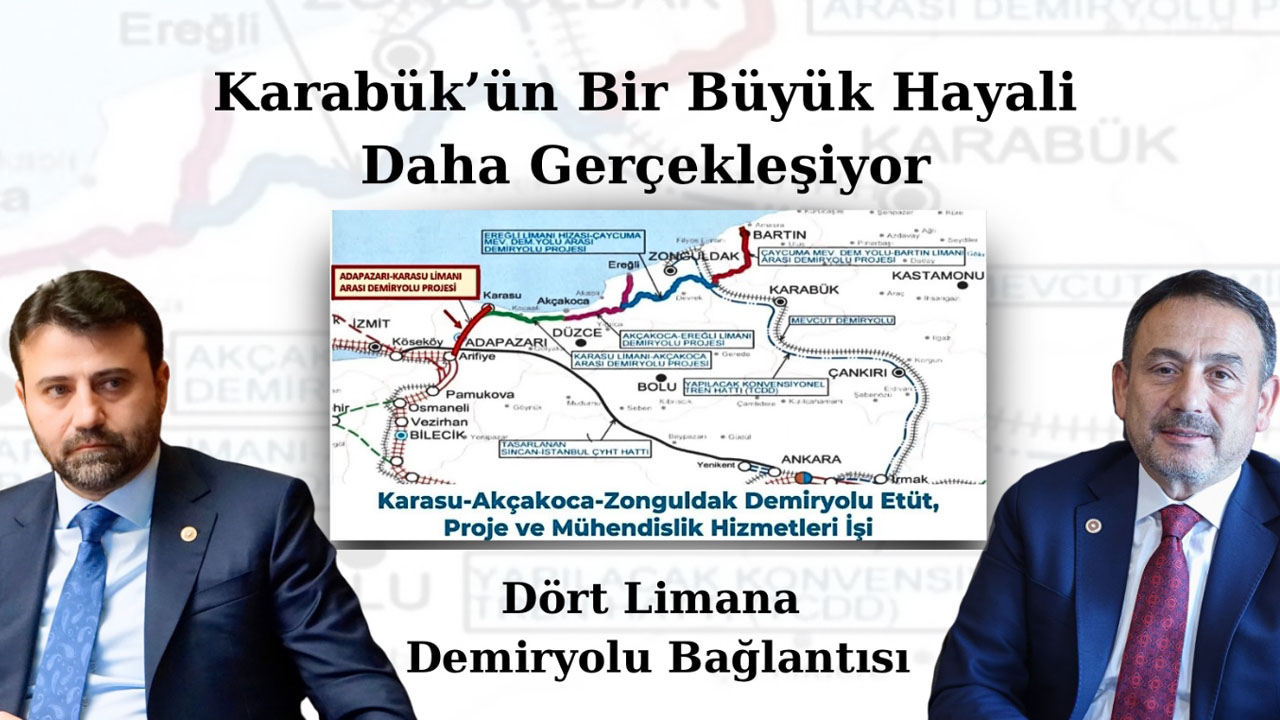 Karabük’ün uzun yıllardır beklediği, son dönemde AK Parti Genel Sekreter Yardımcısı ve Karabük Milletvekili Cem Şahin ile Karabük Milletvekili Ali Keskinkılıç’ın yoğun gayretleriyle takip edilen Karasu-Filyos-Bartın Demiryolu Hattı Projesi’nin ihalesi tamamlandı.