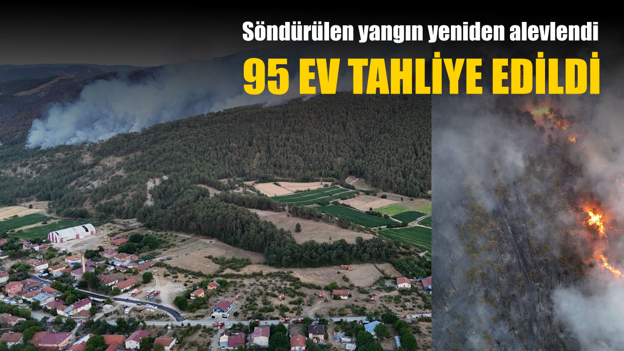 Karabük’ün Ovacık ilçesinde dün akşam saatlerinde kontrol altına alınan orman yangını, rüzgarın etkisiyle yeniden alevlendi. Yangının tehdit ettiği Kışlapazarı köyü tedbir amaçlı boşaltıldı.