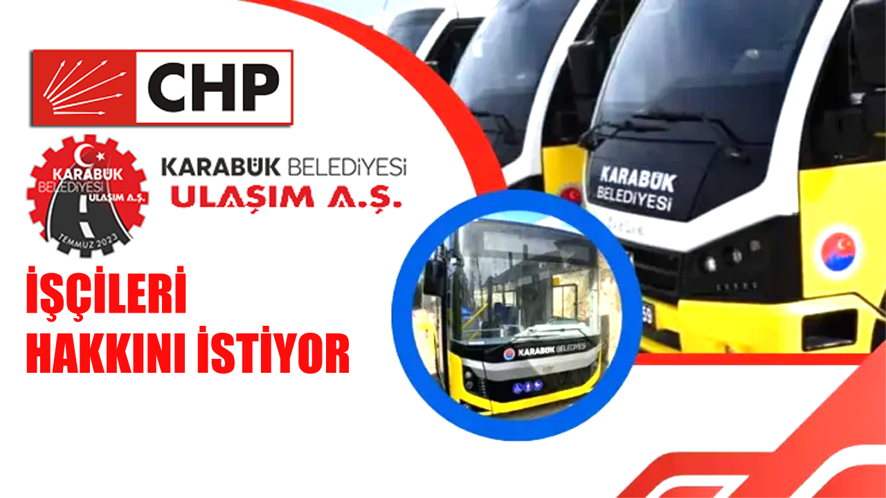 Cumhuriyet Halk Partisi (CHP) Karabük Merkez İlçe Başkanlığı, Karabük Belediyesi’nde Personel A.Ş. işçilerine verilen zam farkının, Ulaşım A.Ş. işçilerine verilmemesini gündeme getirdi. Yapılan açıklamada “Bugün Ulaşım A.Ş.’de 140 işçi ve 18 kadrolu işçi zam alamamış durumda. Söz verip yerine getirmeyenler bilsin: Bu işçiler sadece maaş değil, adalet istiyor.” ifadelerine yer verildi.