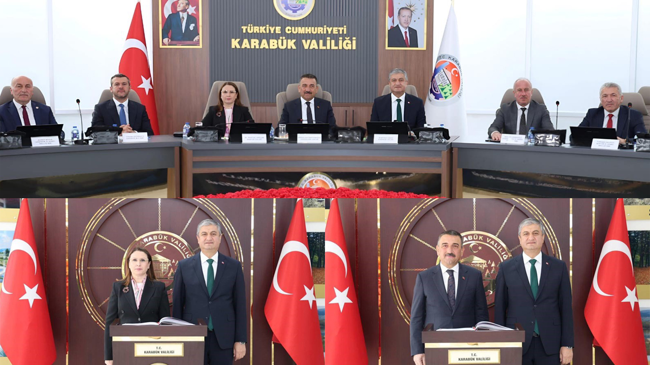 Batı Karadeniz Kalkınma Ajansı (BAKKA) Eylül ayı Yönetim Kurulu Toplantısı, Karabük Valiliği Toplantı Salonu’nda yapıldı. Toplantı öncesi Zonguldak Valisi Osman Hacıbektaşoğlu ve Bartın Valisi Nurtaç Arslan, Karabük Valisi Mustafa Yavuz’u makamında ziyaret etti.