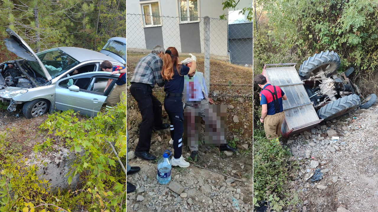 KARABÜK’TE İKİ AYRI TRAFİK KAZASI: 2 YARALI