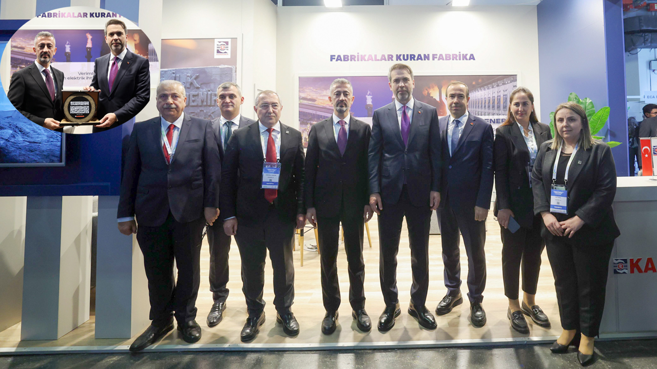 İstanbul Kongre Merkezi'nde düzenlenen 11. Enerji Verimliliği Forum ve Fuarı'nda Enerji ve Tabii Kaynaklar Bakanı Alparslan Bayraktar, Kardemir standını ziyaret etti.