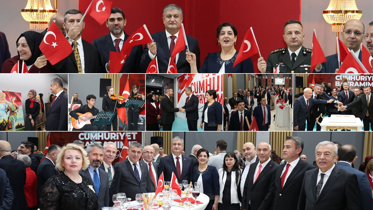 CUMHURİYET RESEPSİYONUNA YOĞUN KATILIM