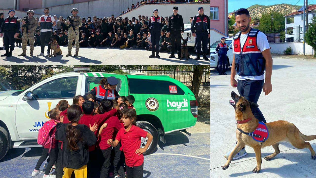 Karabük İl Jandarma Komutanlığı, öğrencilere hayvanların korunması ve hayvan sevgisi konularında bilgilendirme yaptı.