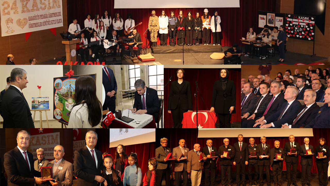 24 KASIM ÖĞRETMENLER GÜNÜ KARABÜK’TE COŞKUYLA KUTLANDI