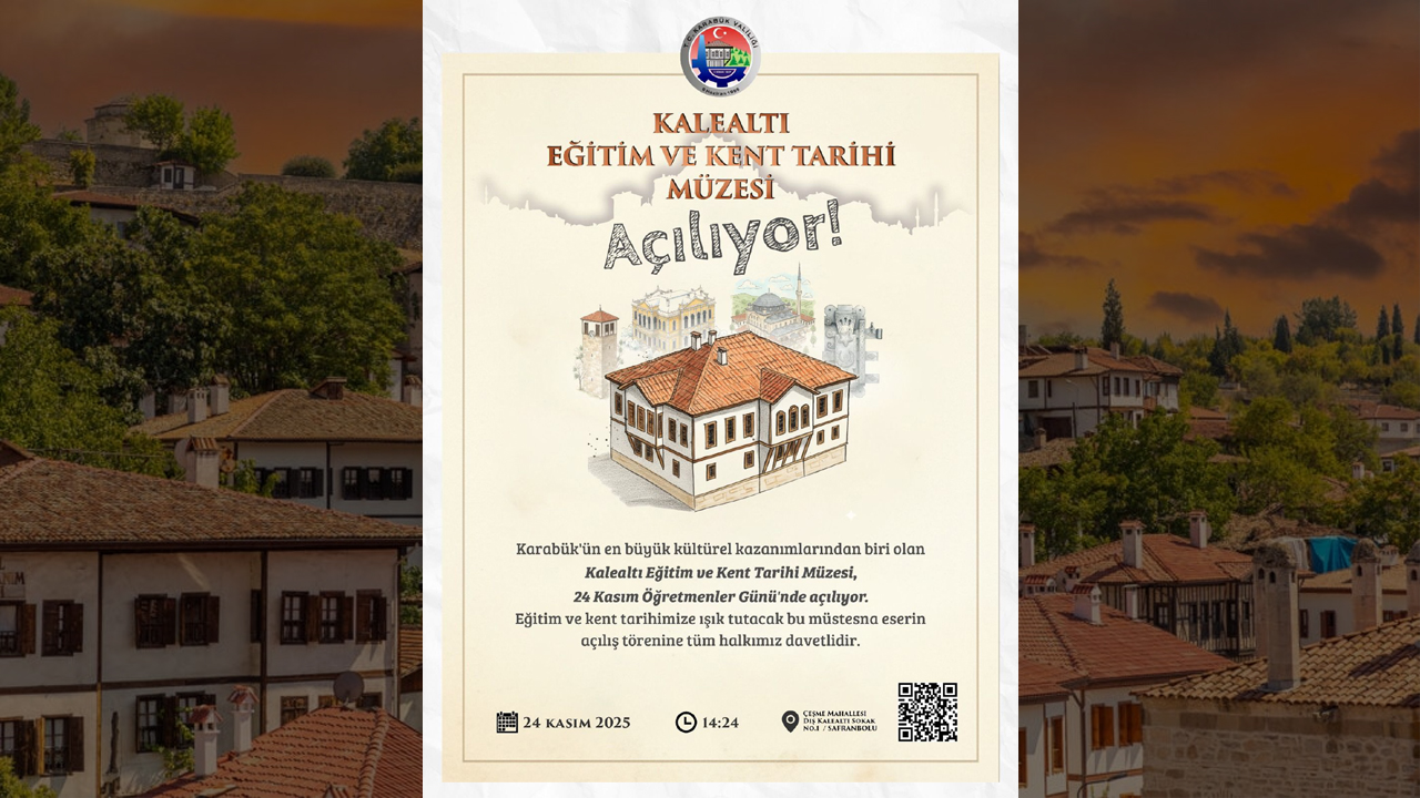 KALEALTI EĞİTİM VE KENT TARİHİ MÜZESİ KAPILARINI AÇIYOR