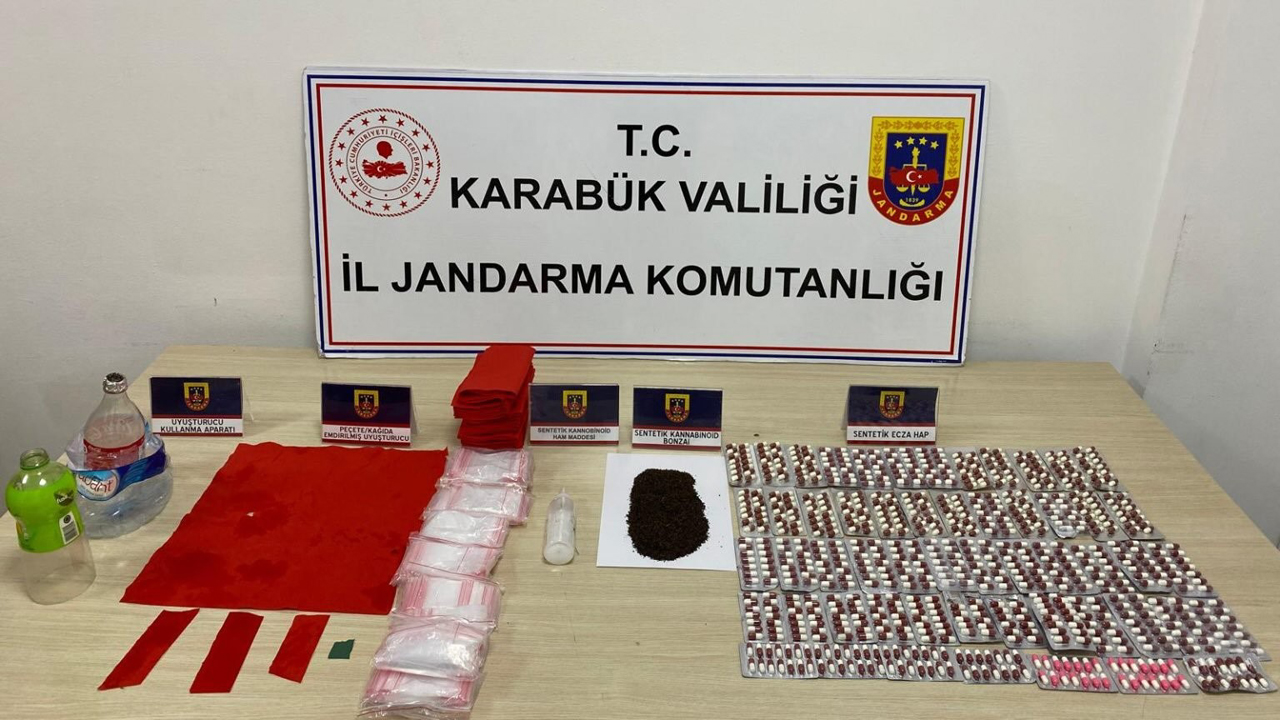 KARABÜK’TE JANDARMADAN UYUŞTURUCU OPERASYONU