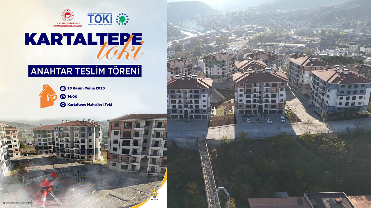 KARTALTEPE TOKİ’DE ANAHTAR TESLİM TÖRENİ 28 KASIM’DA