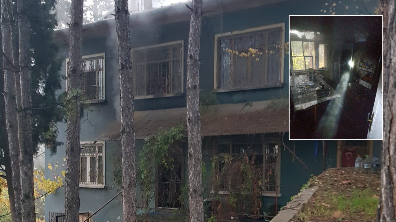 MUTFAKTA ÇIKAN YANGIN BÜYÜMEDEN SÖNDÜRÜLDÜ