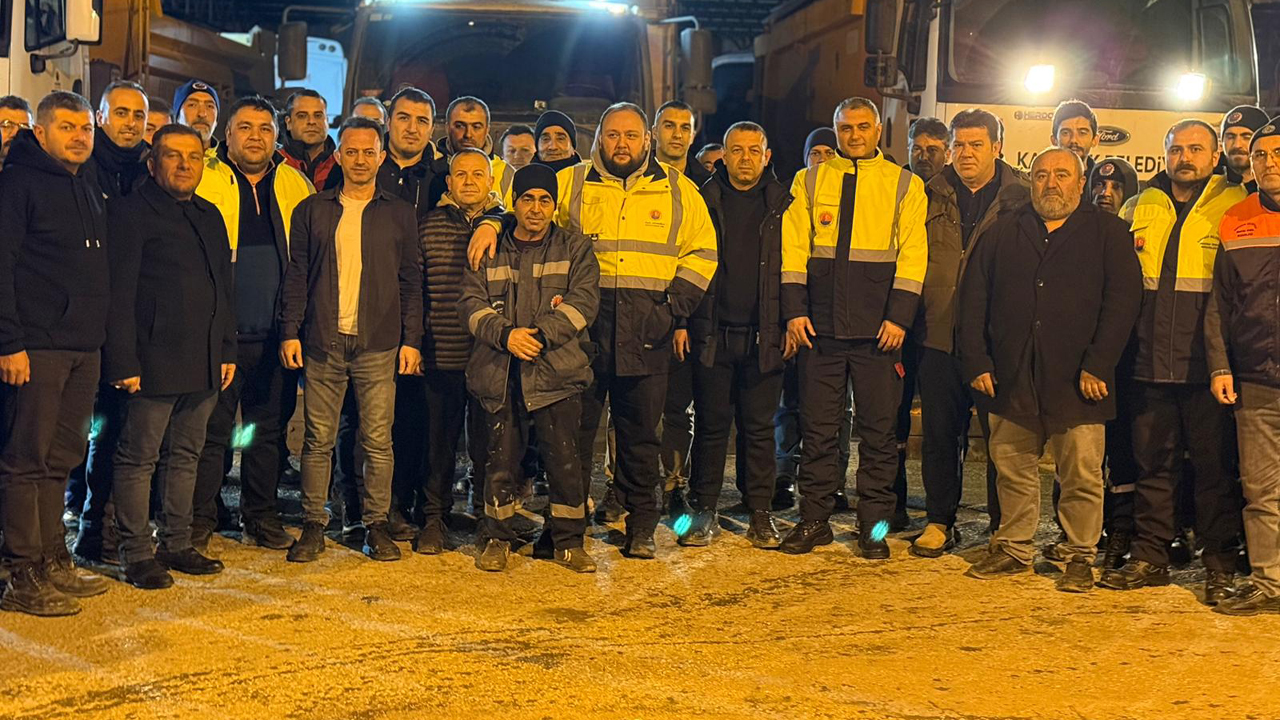 KARABÜK BELEDİYESİ KAR YAĞIŞINA HAZIR