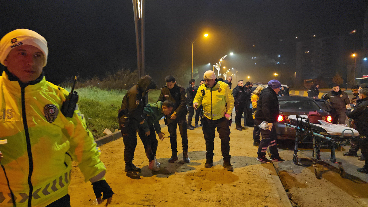 POLİSTEN KAÇAN ALKOLLÜ SÜRÜCÜ KAZA YAPINCA YAKALANDI