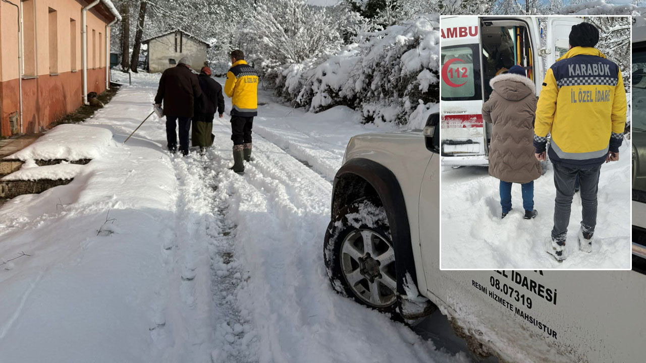 ZORLU KIŞ ŞARTLARINDA HASTALAR YALNIZ BIRAKILMADI