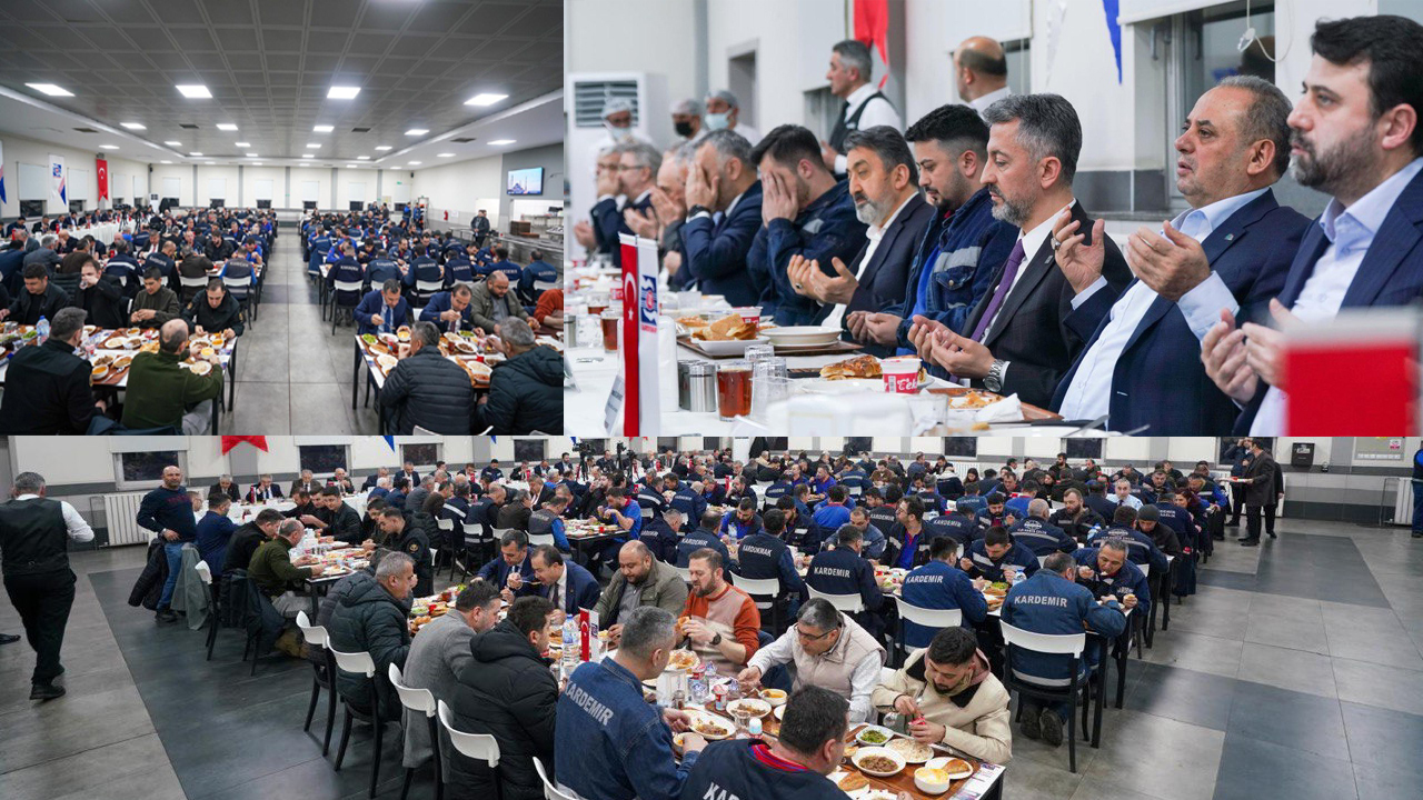 KARDEMİR A.Ş. YÖNETİM KURULU VE ÇALIŞANLARI İFTARDA BİR ARAYA GELDİ