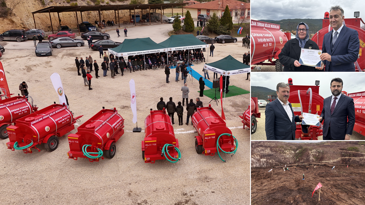 ORMAN KÖYLERİNE 20 YENİ TANKER, YANAN SAHALARA DA TOHUMLAMA YAPILDI