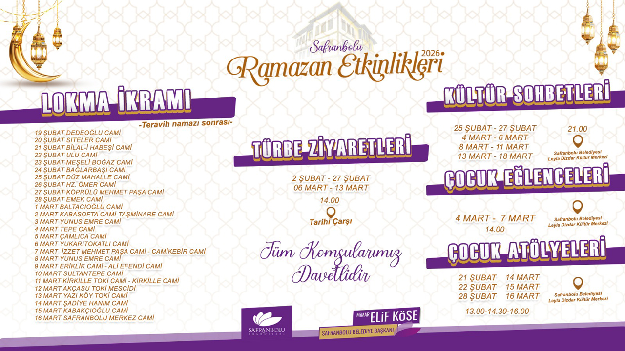 SAFRANBOLU’DA RAMAZAN COŞKUSU BAŞLIYOR