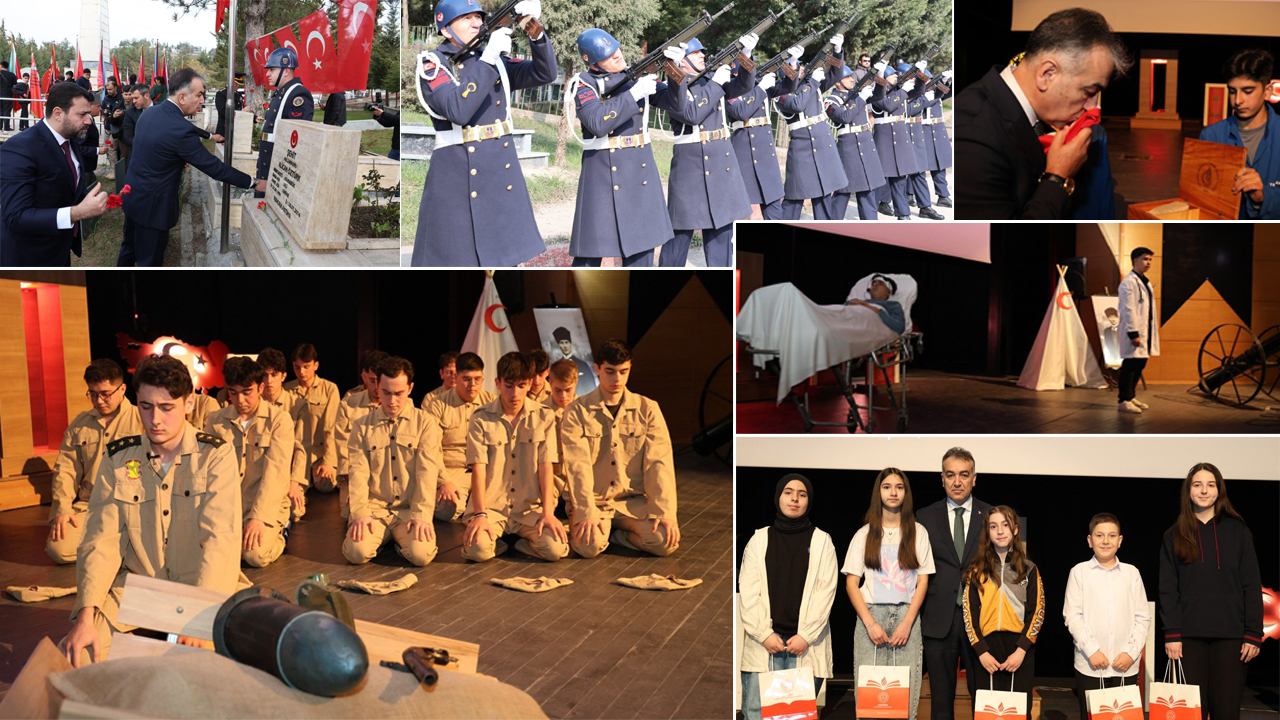 ÇANAKKALE ZAFERİ’NİN 111. YIL DÖNÜMÜNDE ŞEHİTLERİMİZ ANILDI