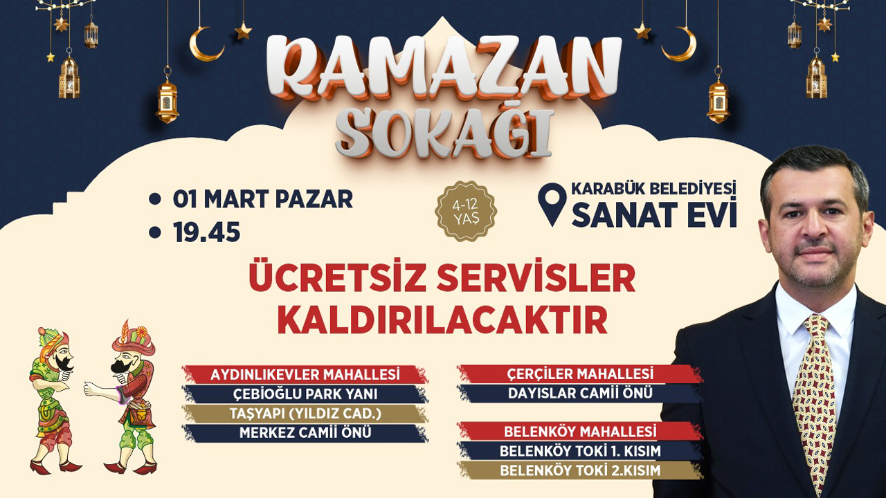 KARABÜK’TE RAMAZAN SOKAĞI COŞKUSU SÜRÜYOR