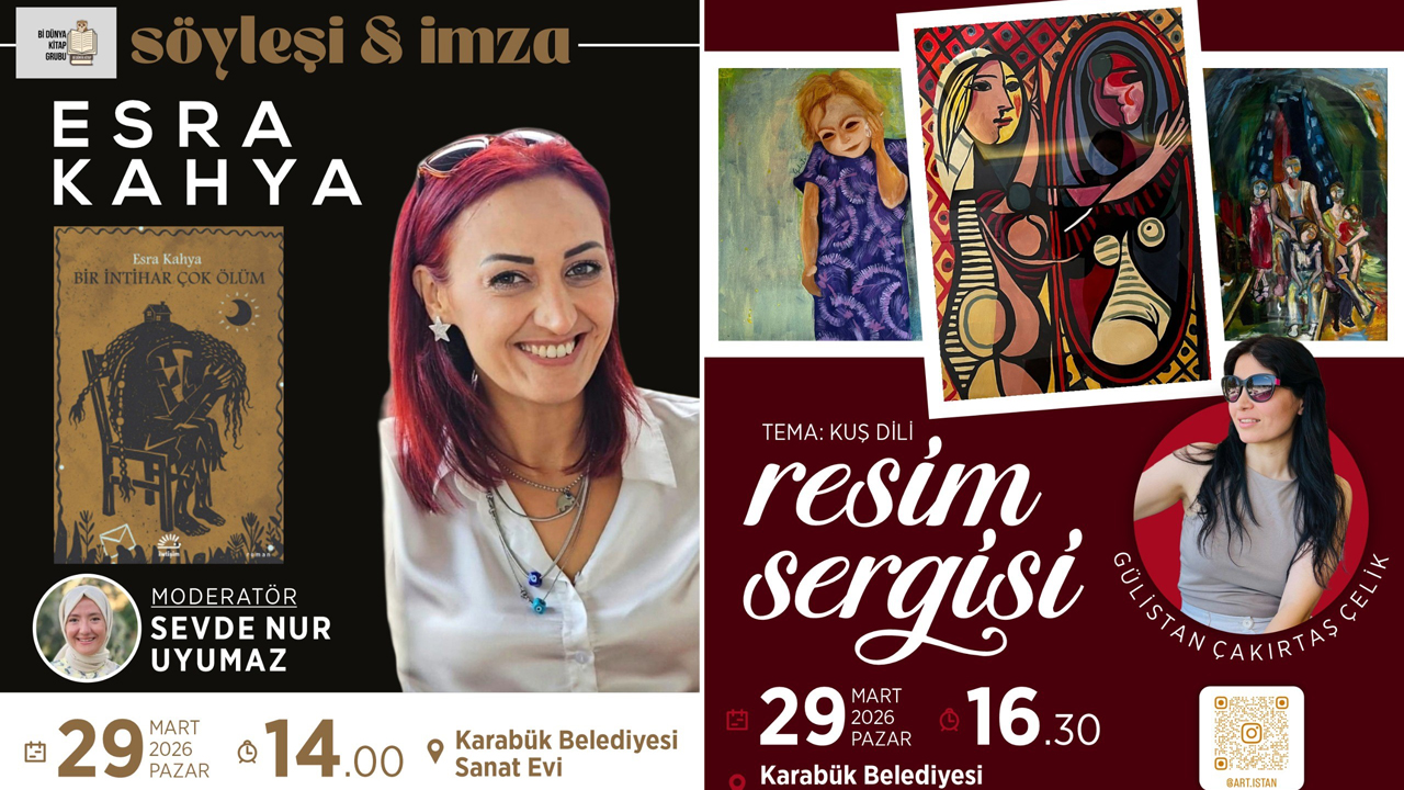 KARABÜK’TE EDEBİYAT VE RESİM SANAT EVİ ETKİNLİĞİNDE BULUŞACAK