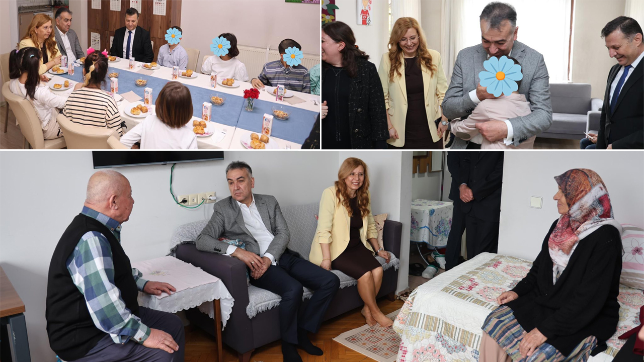 VALİ ÇAĞATAY HUZUREVİ VE SEVGİ EVLERİNİ ZİYARET ETTİ