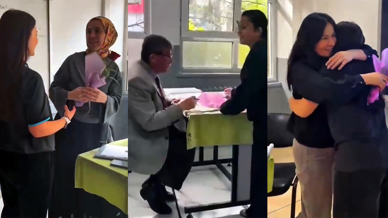 KARABÜK’TE ÖĞRENCİLERDEN ÖĞRETMENLERİNE ANLAMLI SÜRPRİZ